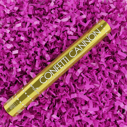 PartyPrints Extra Large Confetti Cannons - Pink 4 Pack Box, 18 Inch - Gender Reveal Party Favors - Eco Friendly, Biodegradable, Tissue Confetti Poppers