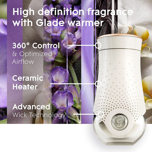 Glade PlugIns Refills Air Freshener, Scented and Essential Oils for Home and Bathroom, Lavender & Vanilla, 3.35 Fl Oz, 5 Count