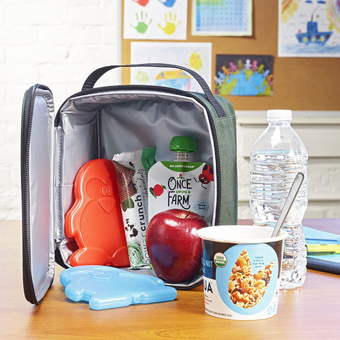 Fit & Fresh, Penguins Cool Coolers Lunch Ice Packs, Set of 4, Multicolored