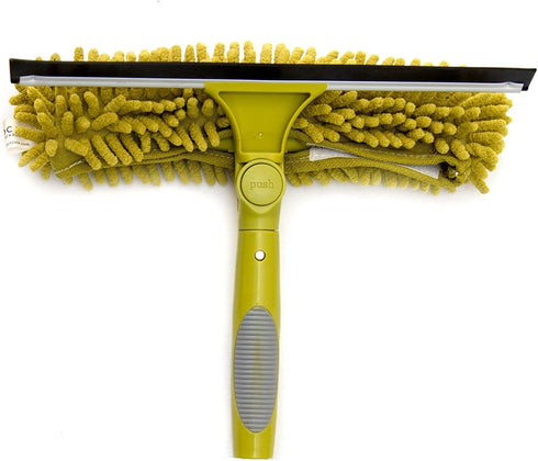 DocaPole Window Squeegee and Scrubber Combo Attachment, 3 Squeegee Blades Included, Compatible with Any DocaPole