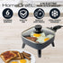 HomeCraft HCSK6BK 6-Inch Electric Non-Stick Skillet, Adjustable Temperature Control, Cool-Touch Handle With Tempered Glass Lid, Perfect For Healthy Keto & Low-Carb Diets, Cauliflower Rice, Eggs