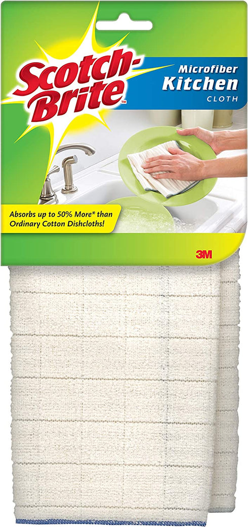 Scotch-Brite Microfiber Kitchen Cloth, 8 Cloths Total