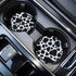 Car Coasters for Drinks Absorbent, Cute Car Coasters for Women & Man,Cup Holder Coasters for Your Car with Fingertip Grip, Auto Accessories for Women & Lady,Snow Leopard Pack of 2?Cow?