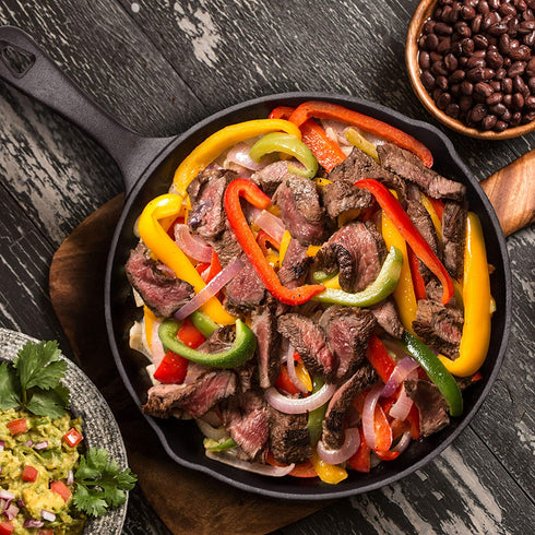 COMMERCIAL CHEF 10.25 Inch Preseasoned Cast Iron Skillet, Cast Iron Pan with Dual Pour Spouts
