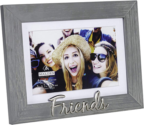 Malden International Designs Expressions Picture Frame, Silver