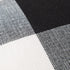 decorUhome Set of 2 Buffalo Plaid Check Throw Pillow Covers Farmhouse Decorative Fall Pillow Cases for Bed Couch Sofa, 12x20 Inch, Black and White