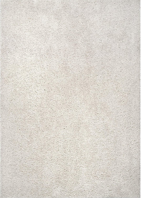 nuLOOM Clare Solid Shag Area Rug, 3' x 5', White