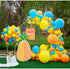 DIY Party Balloon Garland Kit,129 Pcs Yellow Orange and Blue Balloon Arch Kit for Wedding Birthday Graduation Anniversary Bachelorette Party Baby Shower Party Background Decorations