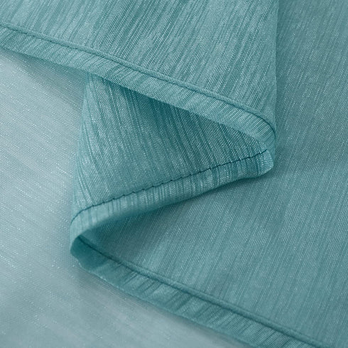 MUMFAS 10Ft 2 Pieces Teal Chffion Sheer Table Runner 34x122 Inch for Rustic Wedding Decor, Bridal Shower, Baby Shower, Boho Summer Outdoor Tea Party Birthday Chiffon Table Cloth Fabric Supplies