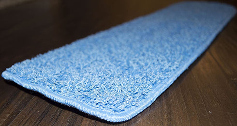 Nine Forty 36 Inch Microfiber Wet or Dry Flat Hardwood Floor Dust Mop Head Refill | Replacement Pads | Washable Industrial Commercial Supplies (2 Pack)