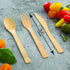 Biodegradable Real Bamboo Utensils/Cutlery Set 100 Disposable Reusable Utensils (50 Forks, 25 Knives, 25 Spoons) BBQ & Camping Accessories by 2 ZEBRAZ