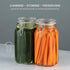 Bormioli Rocco Glass Fido Jars - Hermetic Sealed Hinged Airtight Lid for Fermenting, Pantry, Kitchen Storage Jars, Bulk Food Storage Containers, With Paksh Chalkboard Labels (2 Pack) (50 3/4 Ounce (1.5 Liter))
