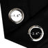 LEMOMO Black Blackout Curtains/38 x 54 Inch/Set of Two Panels Grommet Living Room Curtains