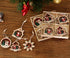 Wooden Farmhouse Christmas Tree Ornaments 24 Pieces, 2.3-inch Wooden Hollow Santa Claus Pendant, Snowman Pendant Ornaments Crafts, Christmas Party Ornaments.