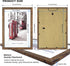 A4 Certificate Frame Set, Set of 6 Wood Picture Frame with High Definition Plexiglass, Rustic A4 Photo Frame Suitable for Wall-Mounted Composite Wood Picture Frames (brown)