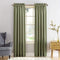 Sun Zero Barrow Energy Efficient Rod Pocket Curtain Single Panel, 54" x 84", Sage Green