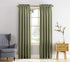 Sun Zero Barrow Energy Efficient Rod Pocket Curtain Single Panel, 54" x 84", Sage Green