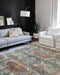 Loloi II Skye Collection SKY-06 Apricot / Mist, Traditional 18" x 18" Sample