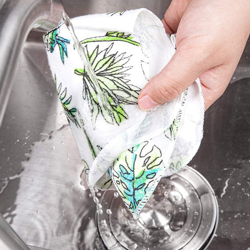 Reusable Paper Towels by Eco Buzz - Washable, Paperless, Zero Waste, 10 pack, for Kitchen, Thick and Strong Paperless Towel - Eco Friendly, 100% Cotton Absorbent Cloth Napkins