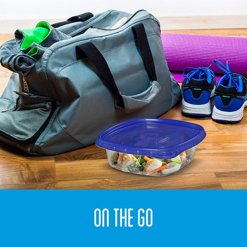 Ziploc Food Storage Meal Prep Containers Reusable for Kitchen Organization, Smart Snap Technology, Dishwasher Safe, Variety Pack, 20 Count