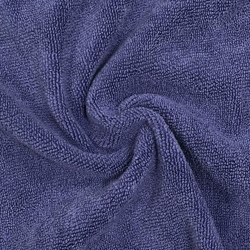 Polyte Professional Quick Dry Lint Free Microfiber Hair Drying Salon Towel, 16 x 29 in, 8 Pack (Purple)