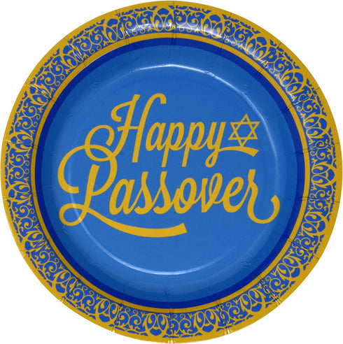 Gift Boutique Passover Disposable Paper Tableware Set 24 9? Seder Plates 24 7? Plates 24 9 Oz Cups and 50 Luncheon Napkins for Party Supplies Decorations