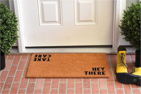 Calloway Mills 100511729 Hey There Doormat, 17" x 29", Natural/Black
