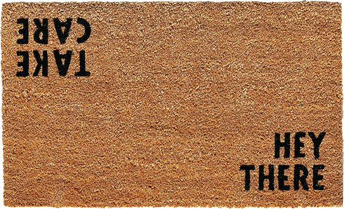 Calloway Mills 100511729 Hey There Doormat, 17" x 29", Natural/Black