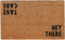 Calloway Mills 100511729 Hey There Doormat, 17" x 29", Natural/Black