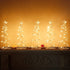 Lulu Home Spiral Christmas Trees, 18 Inch Pathway Christmas Trees with 125 LED Warm White Lights, Plug-in Prelit Xmas Trees with Star Topper for Outdoor Sidewalk Lawn Festivals Decor, 5 Packs