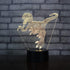 4 PCS 3D Triceratops LED Lamp, Cool 3D Tyrannosaurus Rex Pterosaur Night Light, 16 Color Changing Light, with Remote Control, for Boys Girls and Kids Toys Birthday Xmas Gift, BLUELAMP 5656