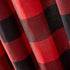 Home Spun Holiday Buffalo Check Shower Curtain, Red and Black