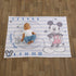 Disney Mickey Mouse Light Blue, Red & White Super Soft Milestone Baby Blanket, Light Blue, White, Red, Navy