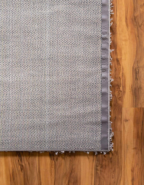 Unique Loom Solo Solid Shag Collection Area Modern Plush Rug Lush & Soft, 2 ft 2 in x 3 ft, Cloud Gray