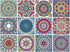 Mandala Decorative Tile Stickers Set 12 Units 6x6 inches. Peel & Stick Adhesive Tile Stickers. Home Decor. Staircase. Furniture Decor. Backsplash Tile Stickers.