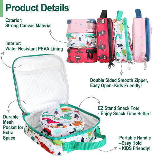 Dinosaur Reusable Sandwich bags, Reusable snack bags dinosaur, Reusable kids snack bags Dinosaur, Sandwich reusable bags, Reusable Kids Snack Containers