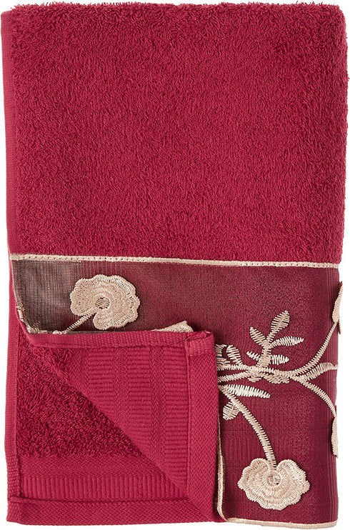 Popular Bath 970425 Ombre Rose, Towel Set 3PC, Burgundy