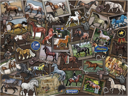 Breyer Horses World of Breyer Jigsaw Puzzle | 500 Pieces | 24" L x 18" H | Ages 8 and up | Item #8432