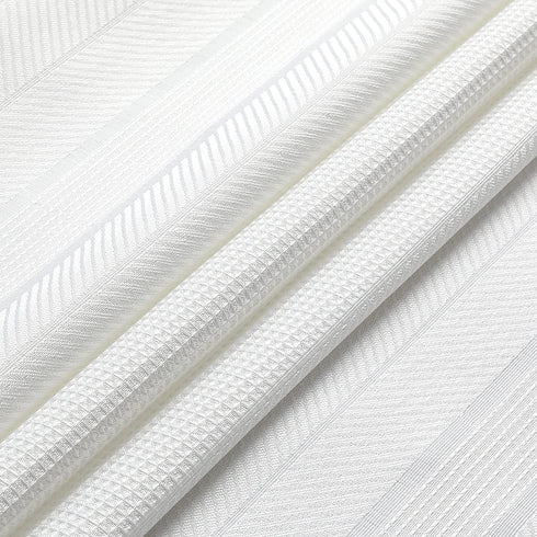 Randall Waffle Stripe Cloth Napkin Set of 4 (19€œ—19"), Solid Washable for Holiday Dining, Wedding or Party, White