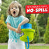 Little Kids Fubbles No-Spill Big Bubble Bucket in Pink for Multi-Child Play, Made in The USA