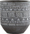 Amazon Brand Rivet Modern Concrete Indoor Outdoor Planter Pot With Painted Accents - 5 Inch, Grey and White