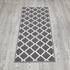 Ottomanson Glamour Collection Non-slip Trellis Design Runner Rug, 20" x 59", Gray
