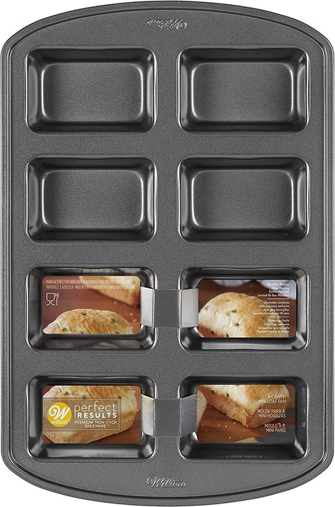 Wilton Perfect Results Non-Stick Mini Loaf Pan, 8-Cavity