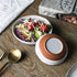 WANYA Set 2 White Ceramic Stoneware Hand-crafted Salad Bowl Set, Hand Made Porcelain, 5 Inch & 6 Inch Set of 2 (1 Pair)