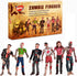 BOHS Zombie Action Figures Gift Package - Scary Toys for Boys - 4 Inches - Pack of 6