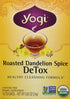 Yogi Roasted Dandelion Spice Detox Tea Bags 16 oz