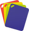 Dexas Mini Heavy Duty Grippmat Flexible Cutting Board Set of Four, 11.5 x 14 inches, Blue, Green, Yellow and Red,6554PK