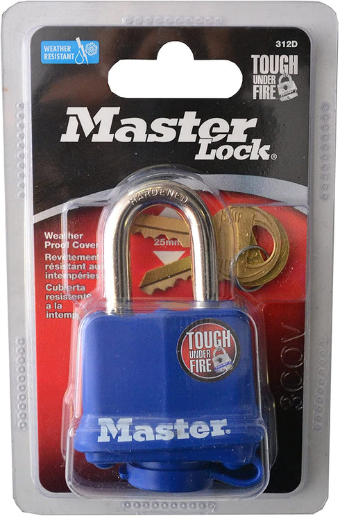 Master Lock 312D Weatherproof Padlock,Navy Blue