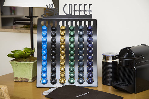 Insight Nespresso Coffee Pod Rack -- Holder for up to 60 Capsules (Coffee pods NOT Included. Works ONLY with Nespresso Capsules)
