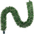 Joiedomi 9ft Christmas Garland Prelit with 100 LED Warm White String Lights, Battery Powered Holiday Decor for Winter Christmas